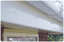 stevesGutter_after Fully restored fascia and soffit boards after gutter installation